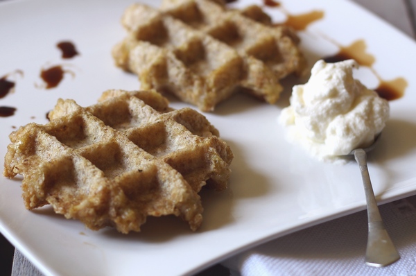 gaufre de flocons d'avoine