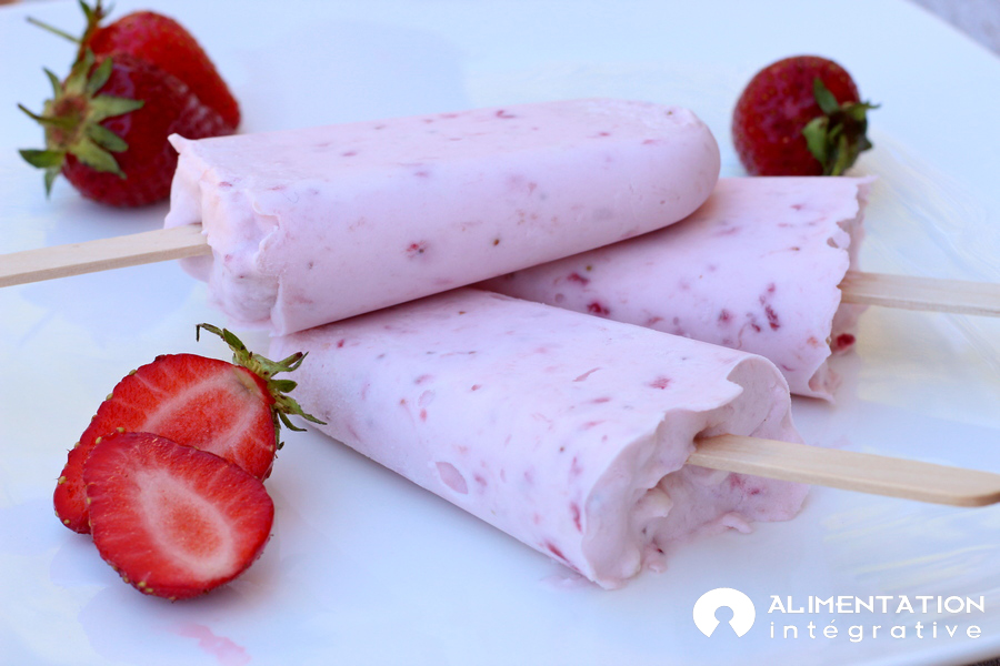 bâtonnets glace fraise