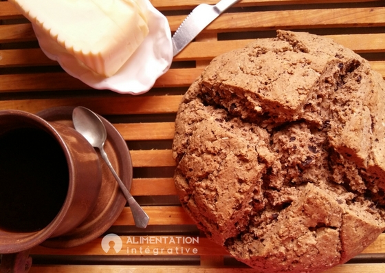 pain irlandais sans gluten aux pépites de chocolat