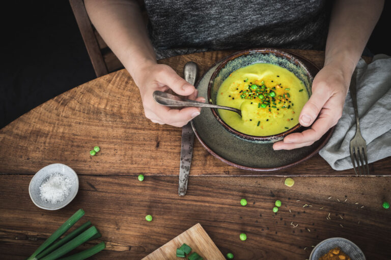 Gaspacho de courgette et coriandre