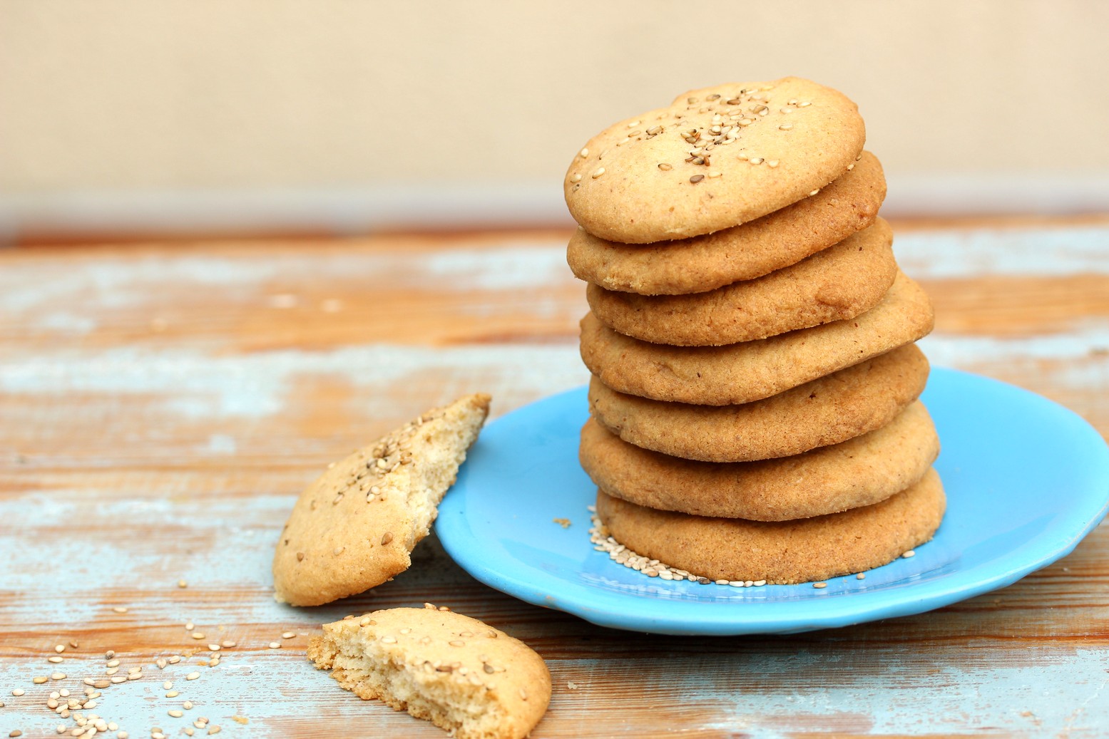 Sablés sésame sans gluten