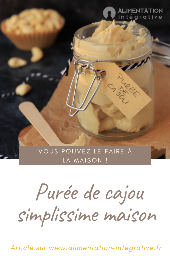 Recette purée de cajou maison