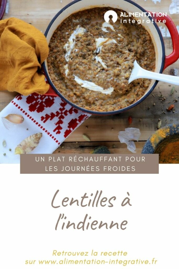 recette lentilles à l'indienne