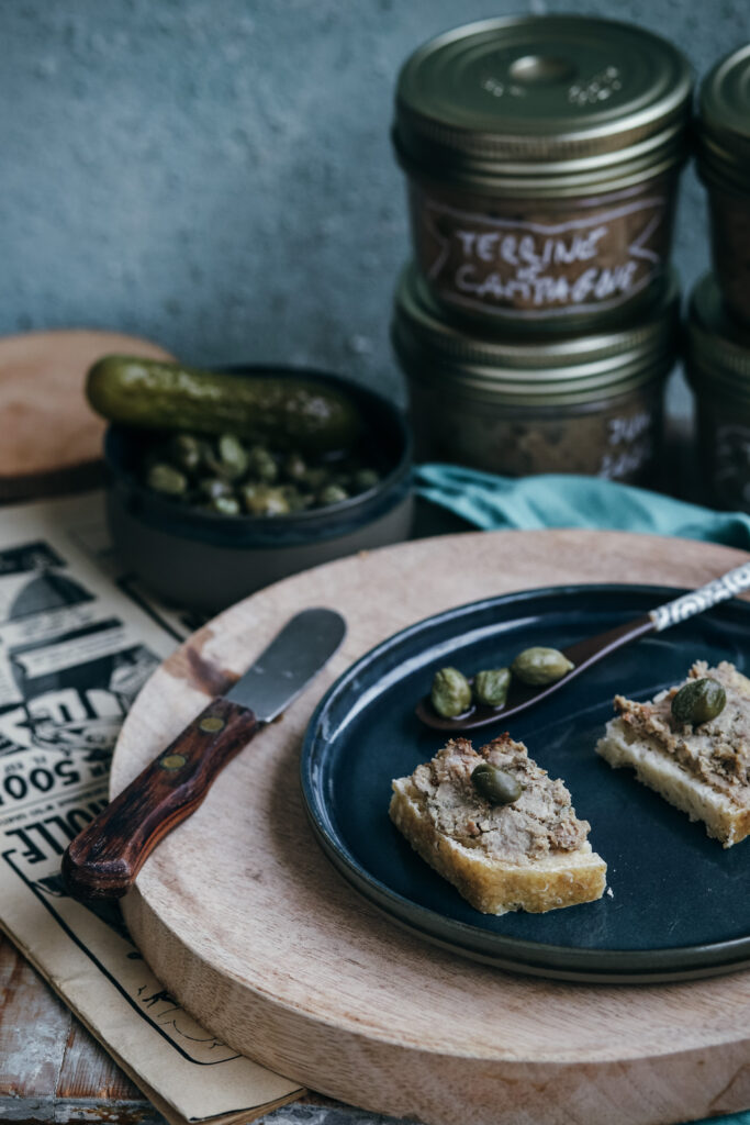 Terrine de campagne en bocaux