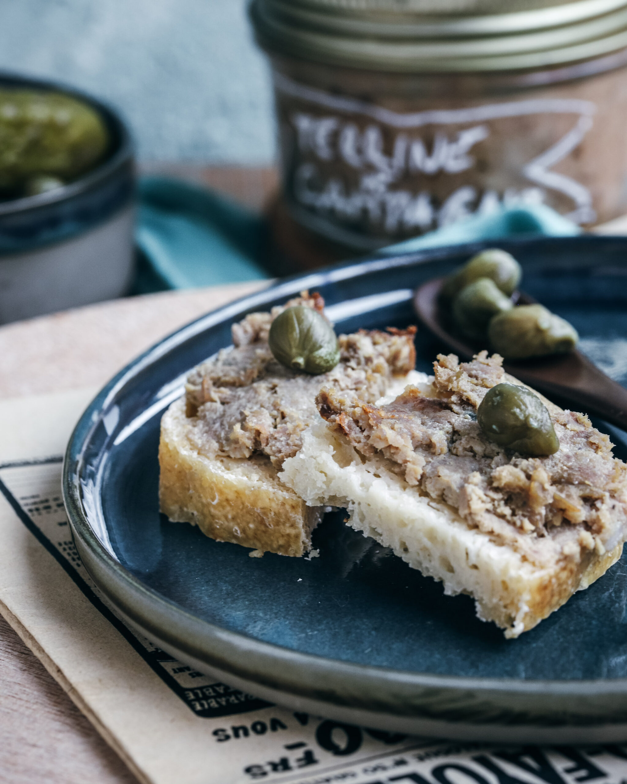 Terrine de campagne en bocaux