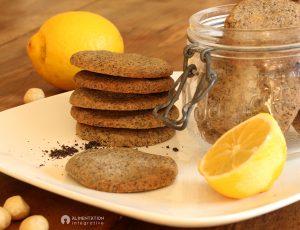 Biscuit citron pavot macadamia sans gluten