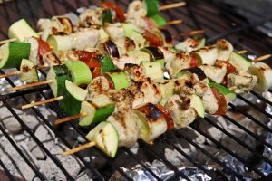 Brochettes de dinde